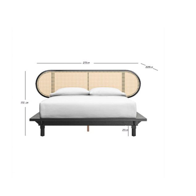Anaise Cane Queen Bed Frame